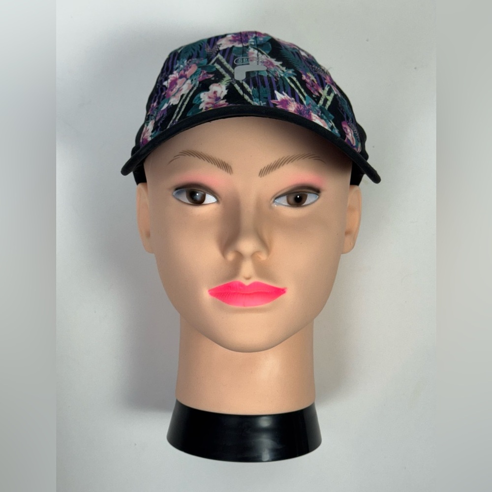 EUC Fila Women’s Running Multi-Color & Black Floral Cap One Size Fits All